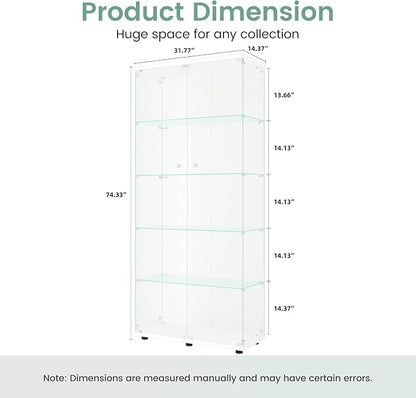 Beauty4U Glass Display Cabinet - Image 2