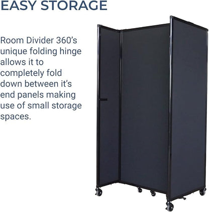 Versare Room Divider 360 Portable Wall Partition | Folding Panels | Large - Image 3