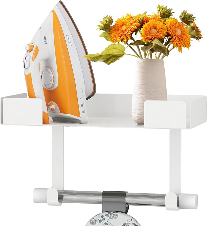 JUYSON Ironing Board Holder Wall Mount, Iron Board Storage Hanger by JUYSONHOUSEWARE