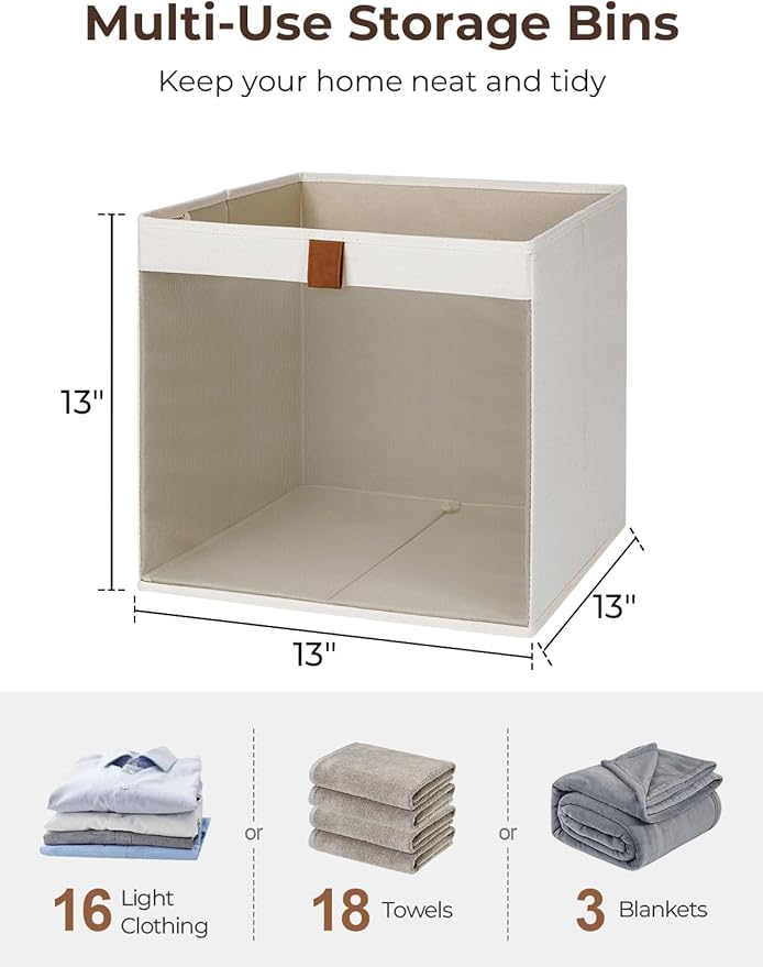 StorageWorks 13x13 Storage Cubes, Closet Storage Bins - Image 2