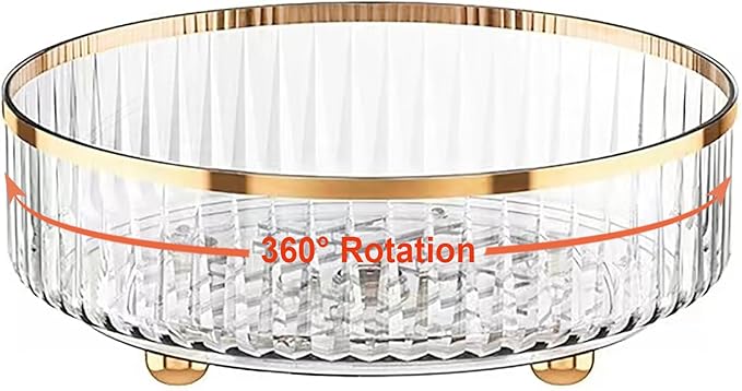 Rotating Skincare Makeup Organizer, Turntable Vanity Organizers and Storage by HANKOR