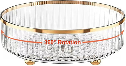 Rotating Skincare Makeup Organizer, Turntable Vanity Organizers and Storage by HANKOR
