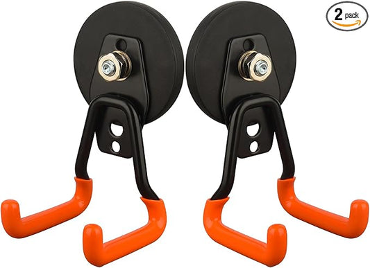 MUTUACTOR Updated Magnetic Hooks Heavy Duty, 20lbs Anti-Scratch Strong Garage by MUTUACTOR