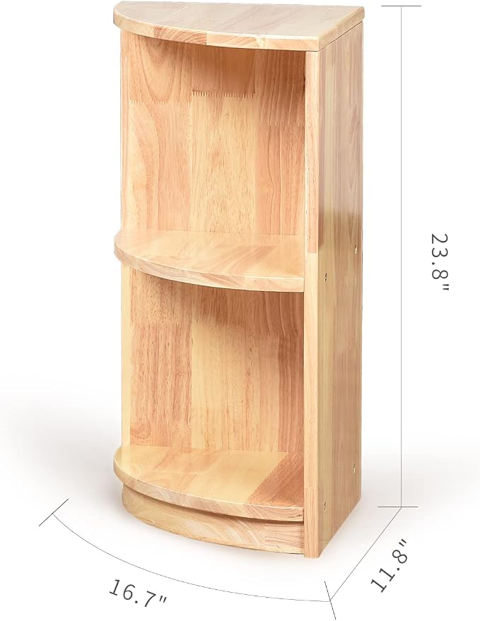Corner Storage Bookcase Montessori Shelf-Toy, Crafts&Supplies Storage Organizer - Image 3