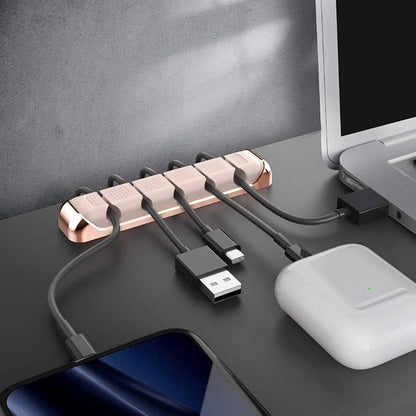 AHASTYLE Cable Organizer Holder 5 Slots Desktop Cord Wire Clips Keeper - Image 7