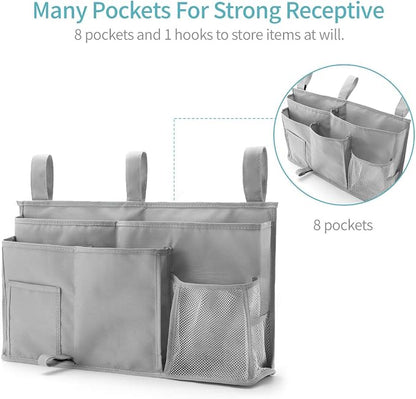 Bseash Bunk Bed Organizer, Bedside Caddy Hanging Bed Organizer Storage Bag 8 - Image 2