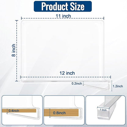 24 Pack Clear Acrylic Shelf Dividers - Image 2