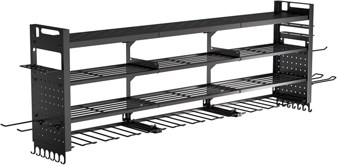 49" W Super Large Power Tool Organizer Wall Mount, Heavy Duty Cordless Tool - Image 6