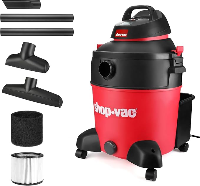 Shop-Vac 5983089 12 Gallon 5.5 Peak HP Wet/Dry Vacuum, 2.5 Inch Diameter x 8 - Image 2