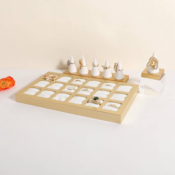 GemeShou Velvet Ring Storage Organizer Tray - Image 7