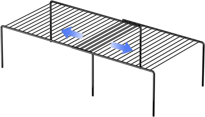 Redrubbit Cabinet Storage Shelf Rack, 8 Piece Expandable Metal Rustproof - Image 8