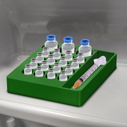 Vial Holder for Refrigerator Use | Home Vial Organizer Tray for Peptide– - Image 4