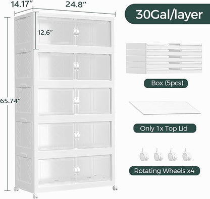 600QT Extra Large Stackable Storage Bins - Image 2