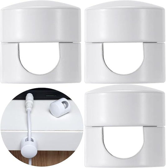 3 Sets Charger Holders for Cords, Adhesive Metal Cord Clips, Cable Management by Unknown