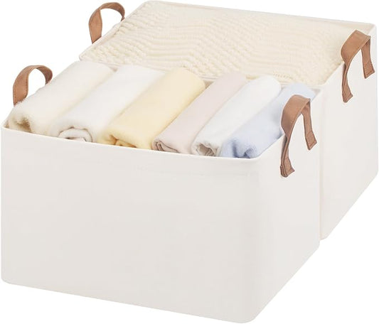 StorageWorks Fabric Storage Bins, Large Storage Baskets by StorageWorks