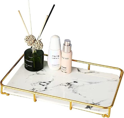 Vanity Tray Makeup Organizer Cosmetics Storage Bathroom Skincare Organizer by Dobbyby