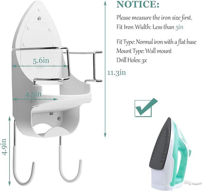 Wall Mount Iron Board Hanger and Ironing Board Storage Organizer Shelf - Image 2