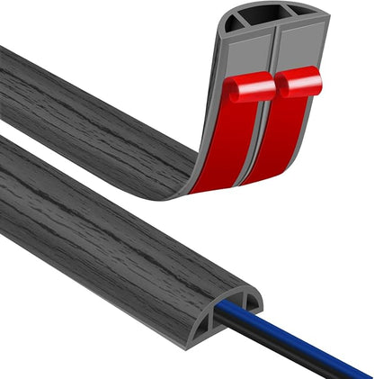 Floor Cord Covers for Wires 12FT Cable Hider Wire Cover Self Adhesive Cord by JAHOMFAI