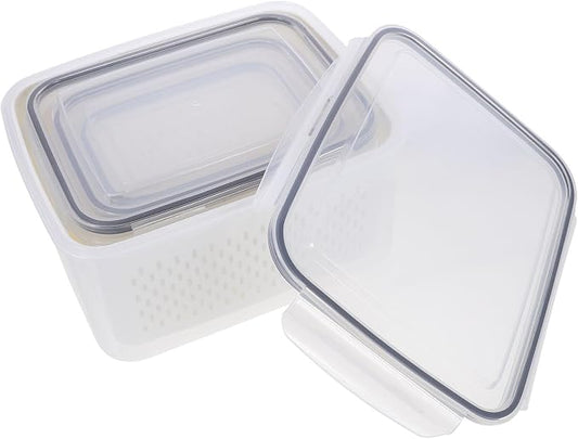 Stackable Refrigerator Organizer Bins Multipurpose Vegetable Fruit Storage by ULTECHNOVO