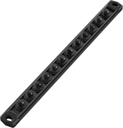 WORKPRO Magnetic Socket Organizer, 1/4-Inch Drive Aluminum Alloy Socket Rail by WORKPRO