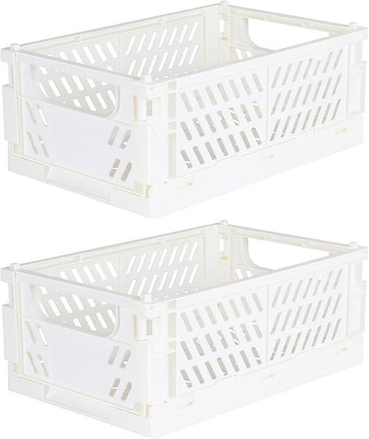 Tixill 2-Pack Mini Foldable Plastic Baskets by TixillMiniPlasticBasket