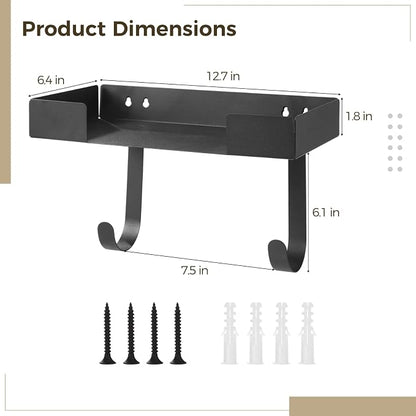 Wall Mounted Ironing Board Holder, Metal Iron and Ironing Board Hanger - Image 4