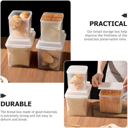 BESPORTBLE 2pcs Transparent Bread Storage Box - Image 8