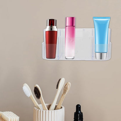 Wall-mounted Toiletry Case Transparent Multi-grid Cosmetic Storage Box - Image 5