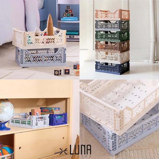 Collapsible Storage Box, Foldable Crate Organizer Bin - Image 5