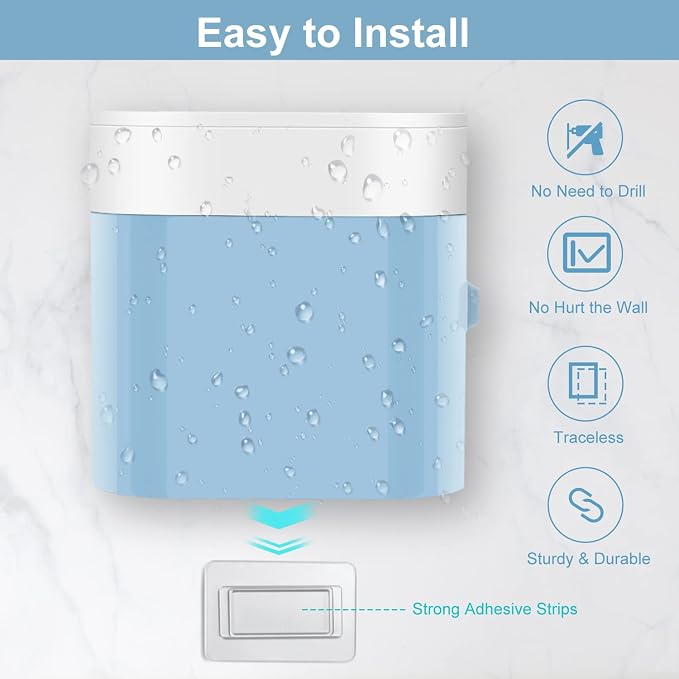 Toothbrush Holder Toothpaste Dispenser Wall Mounted - Image 2