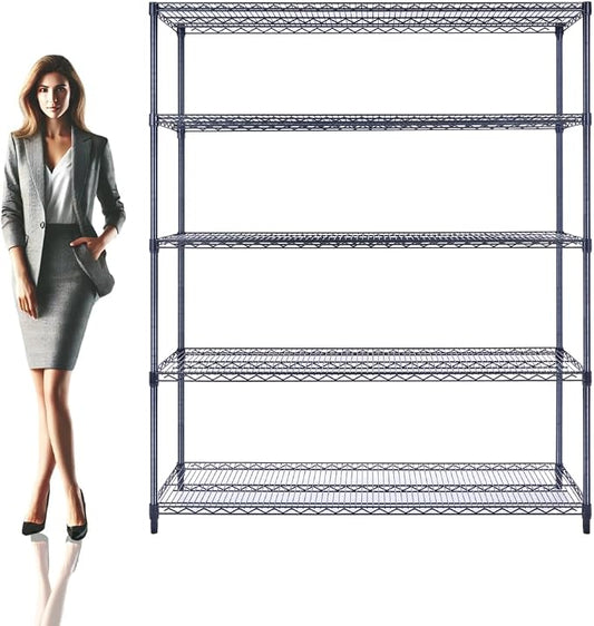 NSF Commercial 5-Tier Wire Shelving by UtilityBasics