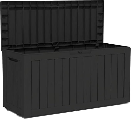TARKARI 90 Gallon Lockable Resin Deck Box by Home