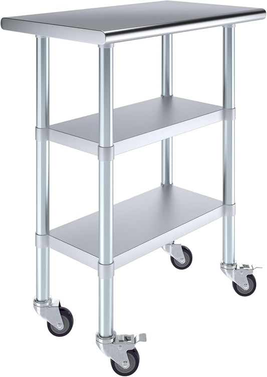 AmGood Stainless Steel Work Table by AmGood