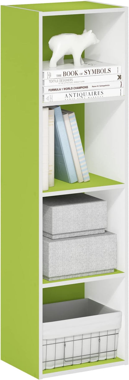 Furinno PASIR Book Shelf, 4-Tier Modern Bookshelf, Open Shelves Bookcase 9 x 12 by Furinno-FitsYourSpaceFitsYourBudget