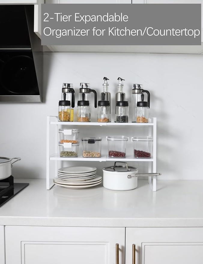 2-Tier Expandable Organizer Shelf - Image 3