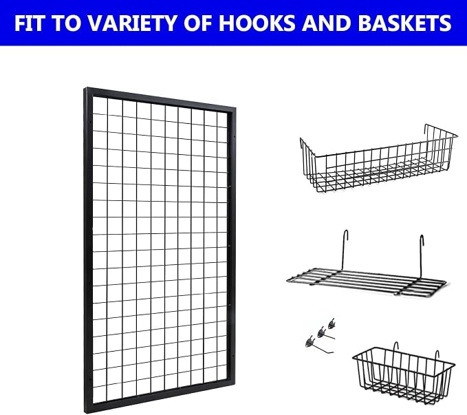 Eastern Tree Metal Grid Wall Panels, Gridwall Display Stand, Heavy Duty - Image 6