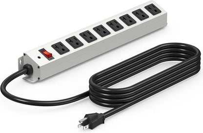 CCCEI 2-Pack Corner Mount Angle Power Strip, Under Cabinet Heavy Duty 8 Outlets by CCCEI
