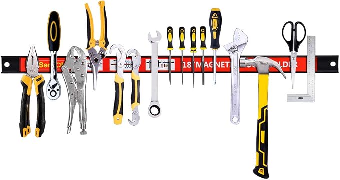 Magnetic Tool Holder 18 Inch 8 Pack Heavy Duty Magnet Tool Bar Strip Rack Wall - Image 6