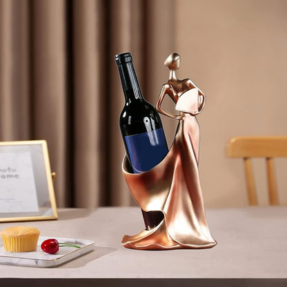 Artpaul Wine Bottle Holder Beauty Lady Statue Wine Bottle Stand Lady Wine Rack - Image 4