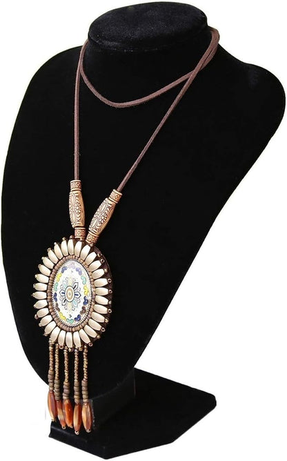 Wudygirl Black Velvet 3-Dimensional Necklace Bust Display Holder Jewelry Neck by Wudygirl
