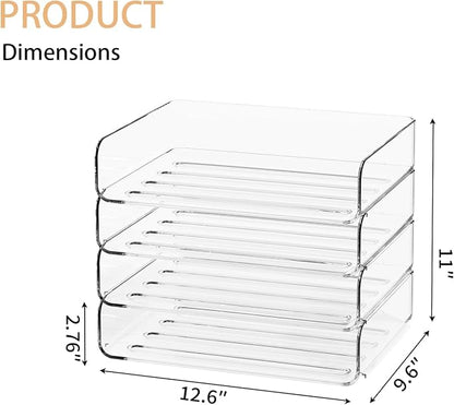 4-Tier Acrylic Paper Tray Organizer - Image 5