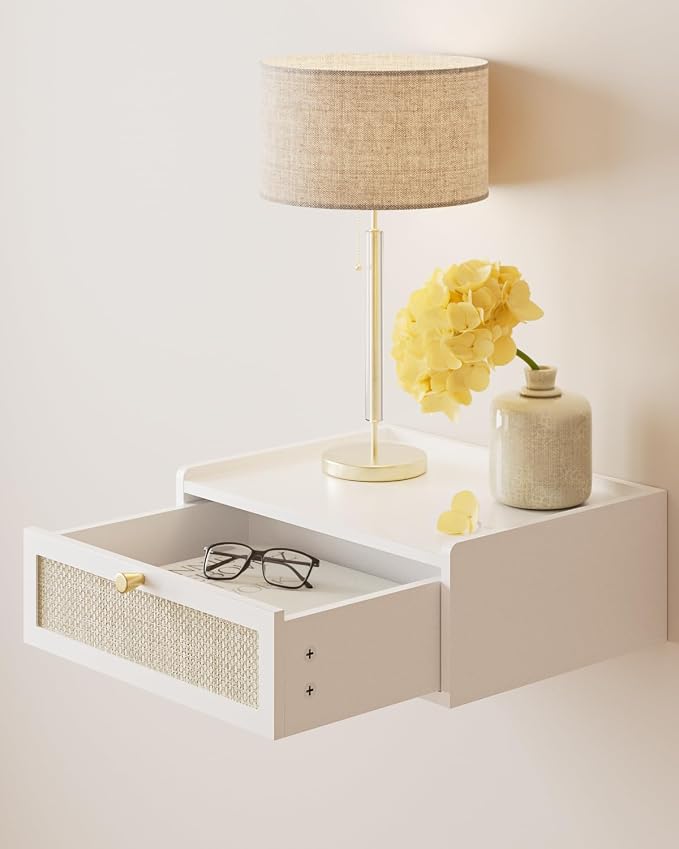 Floating Nightstand, Wall Mounted Night Stand - Image 5