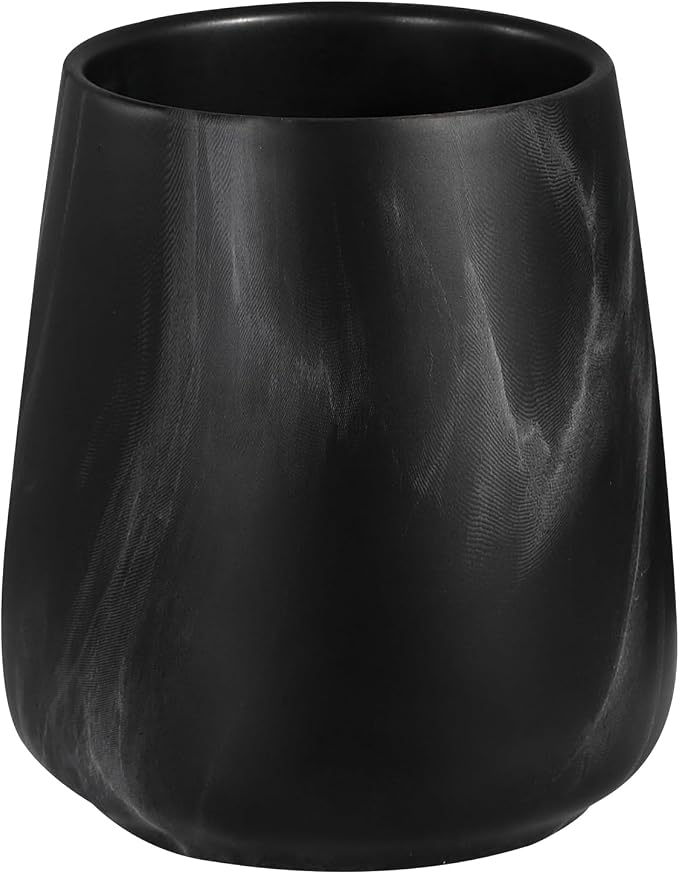 Marble Black Toothbrush Holder for Bathroom by Eyrozia