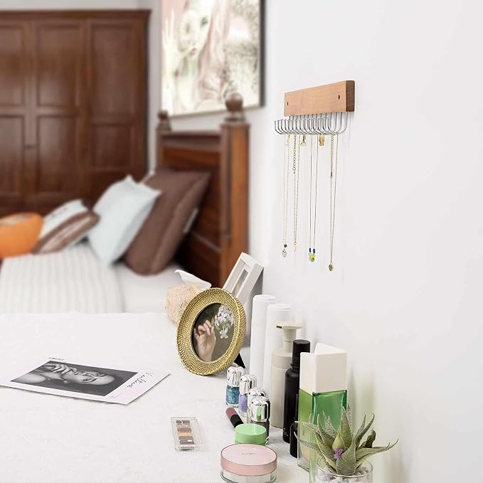 Wall Mounted Necklace Holder, Farmhouse Style Necklace Holder, Tangle Free Wall - Image 6
