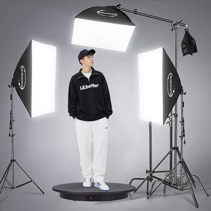 JAYEGT Motorized Rotating Display Stand, 350Lbs Load，360 Degree Electric - Image 2
