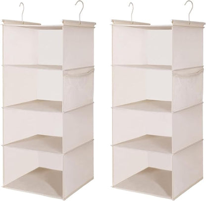 MAX Houser 4 Tier Shelf Hanging Closet Organizer, Closet Hanging Shelf by MAXHouser