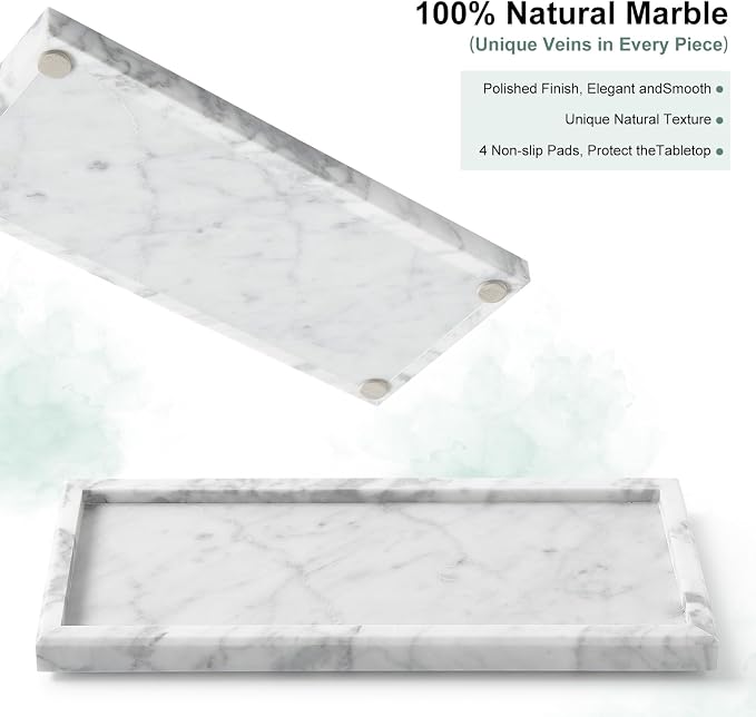 Luxury Natural Small Marble Tray - Image 3