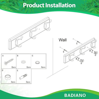 Wooden Coat Rack, Wall-Mounted Organizer - Image 7