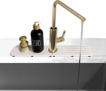 17inch x 4inch Kitchen Sink Faucet Mat, Water Absorbing Stone Faucet Splash - Image 5