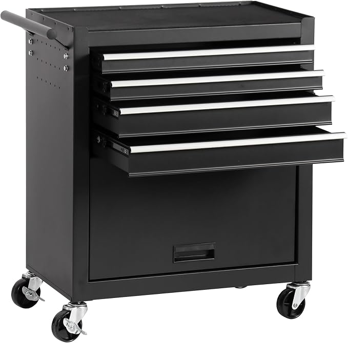 4-Drawer Rolling Tool Chest, Cabinet by Flieghund